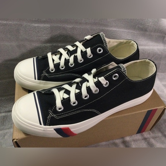 Keds Other - Pro Keds Royal Lo Black Canvas Sneaker Mens Size 9
